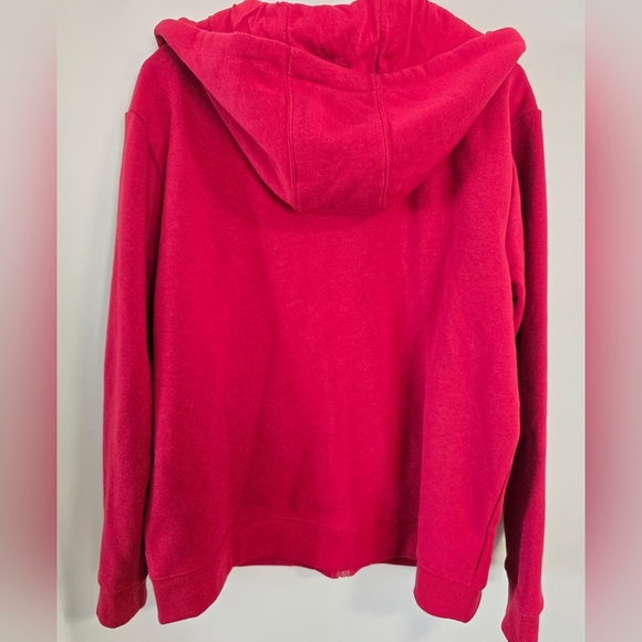 FILA COTTON HOODIE SWEATSHIRT Deep Red Cherry  Full-Zip Size XXL - Picture 8 of 8
